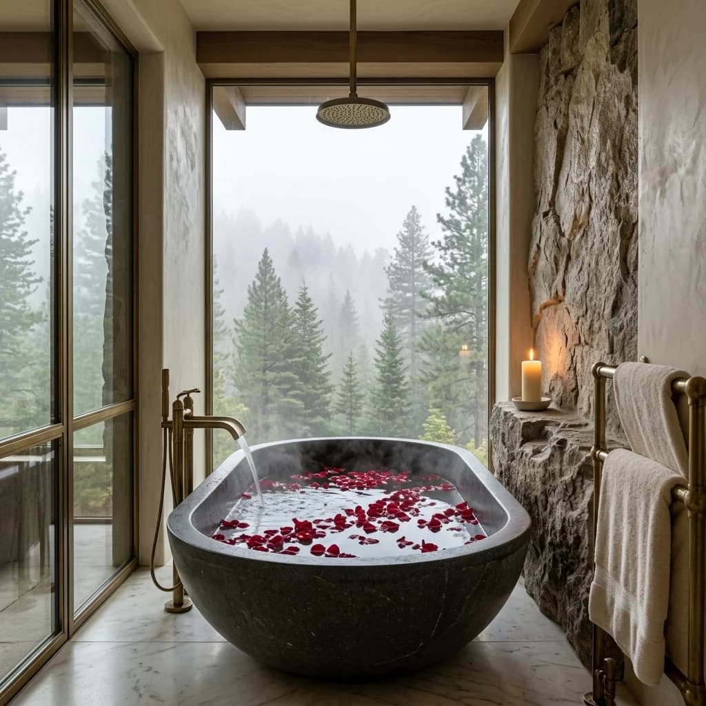 Private Stone Spa Bath